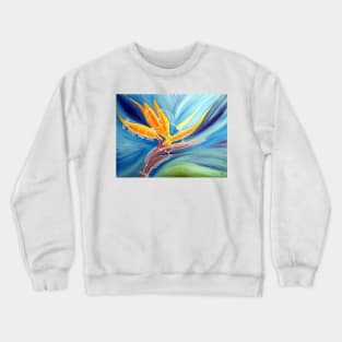 strelitzia house plan Crewneck Sweatshirt